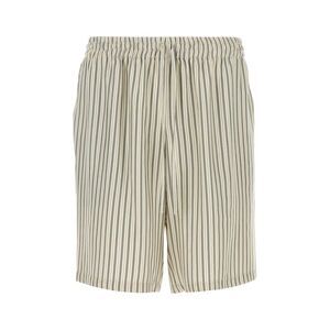 Le Kasha Men Embroidered Silk Bermuda Shorts